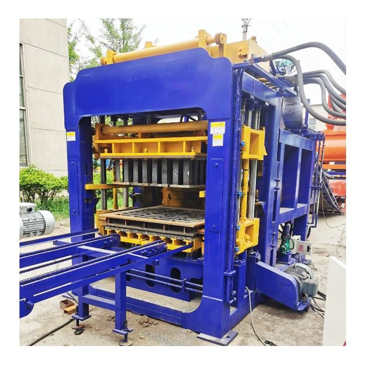 QT10-15 Fully Automatic Hollow Brick Making Machine, Concrete Paver Brick Molding Machine with PLC Control & Vibration Forming System