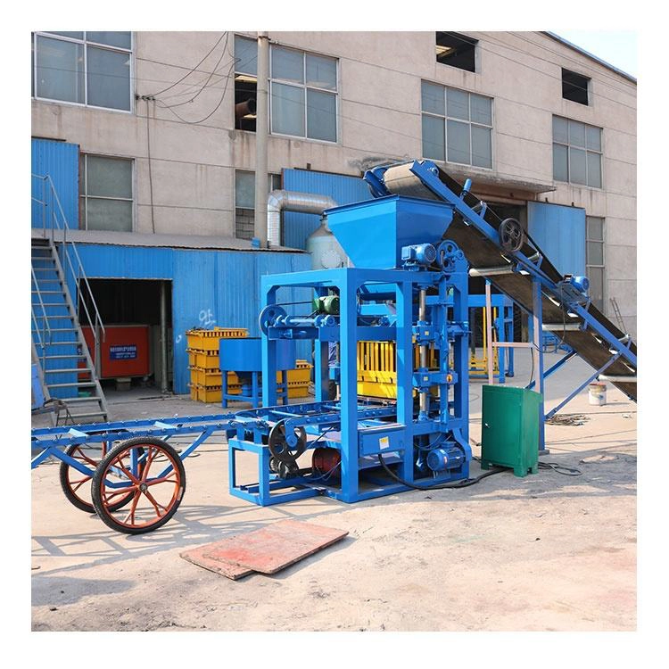 QTJ4-26 High Quality German Tech Semi-automatic Concrete Block Making Machine For Africa Market
