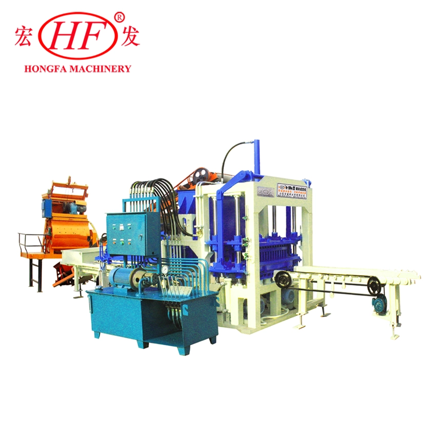 QT4-20C Semi-automatic Concrete Hollow Block Making Machine, Low Cost Mini Manual Cement Brick Machine for Small Business Startup 