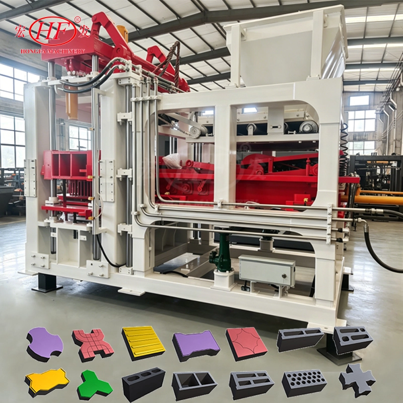 QT10-15 Full Automatic Concrete Brick Making Machine