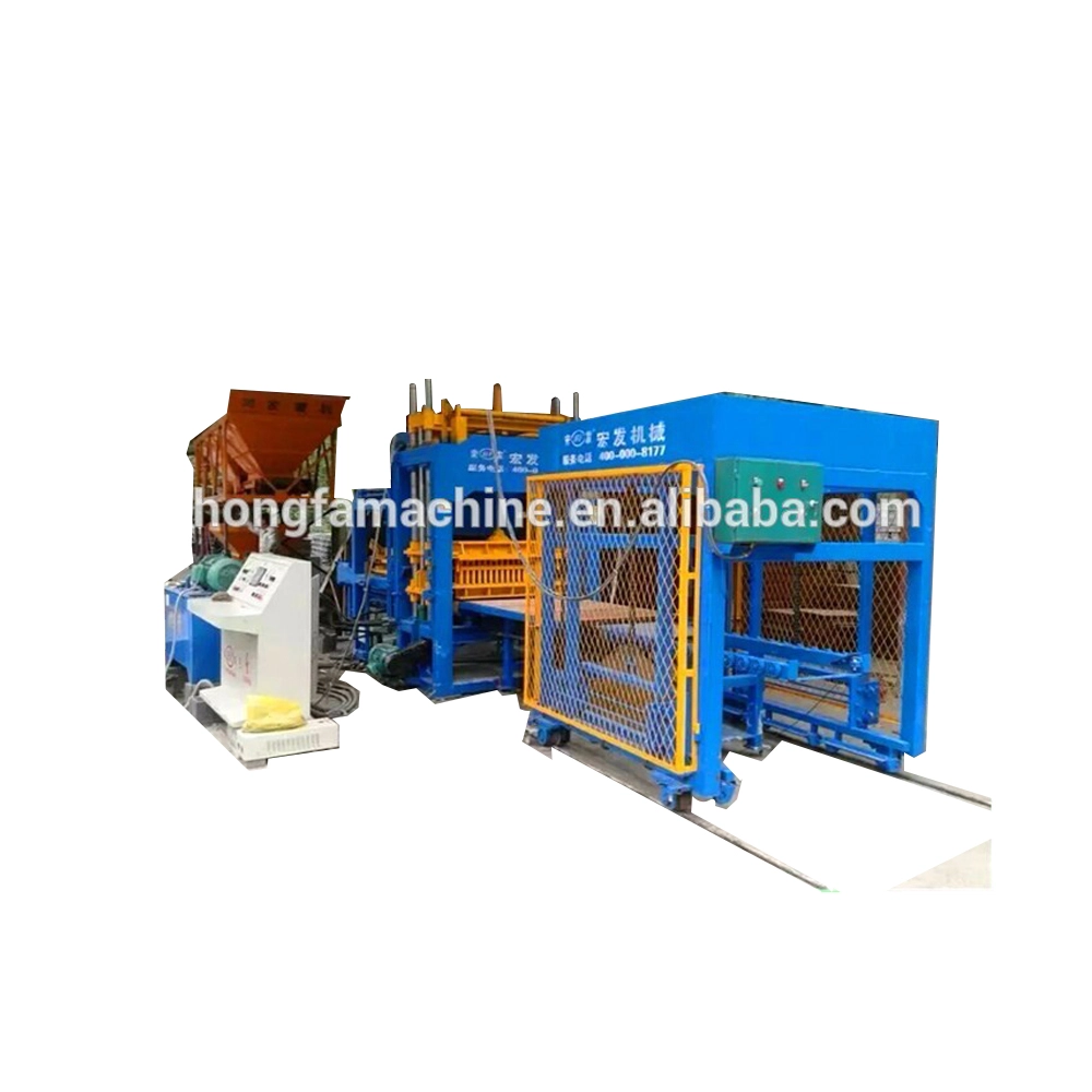 QT5‑15 Concrete Hollow Brick and Paving Brick Making Machine with Vibration Method