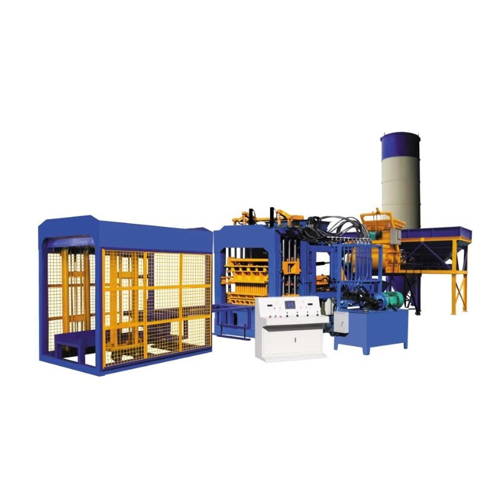 QT5‑15 Concrete Hollow Brick and Paving Brick Making Machine with Vibration Method