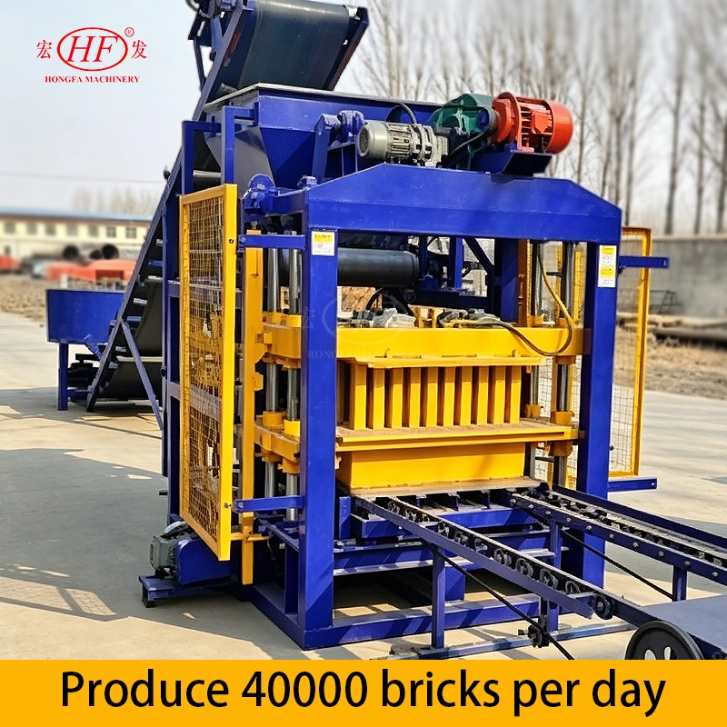 QT4-25 Semi-automatic Concrete Hollow Block Machine | Low Cost Brick Making Machinery for Small Business Startups