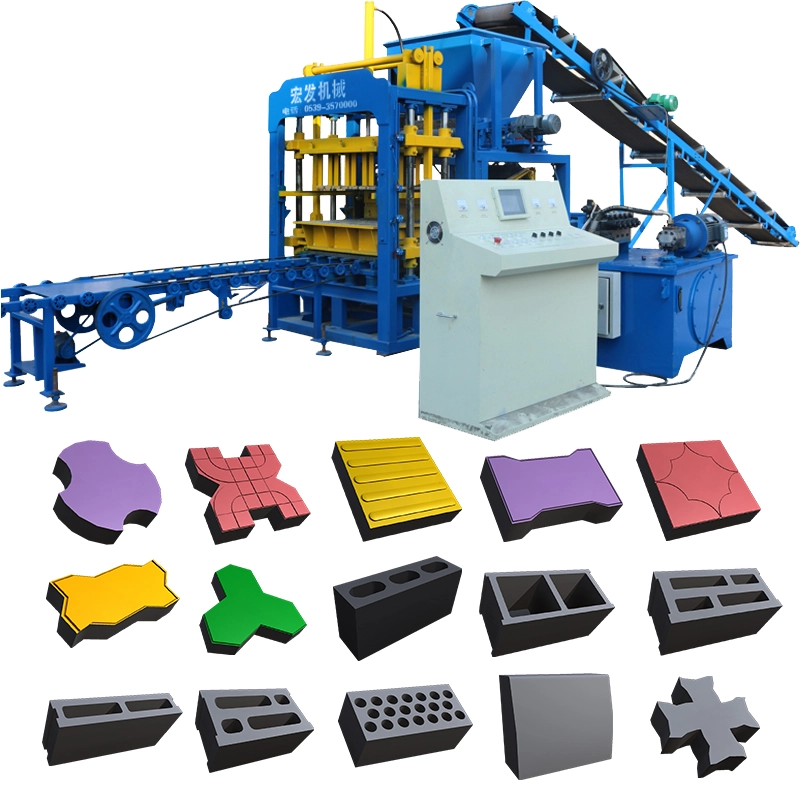 QT4-25 Semi-automatic Concrete Hollow Block Machine | Low Cost Brick Making Machinery for Small Business Startups
