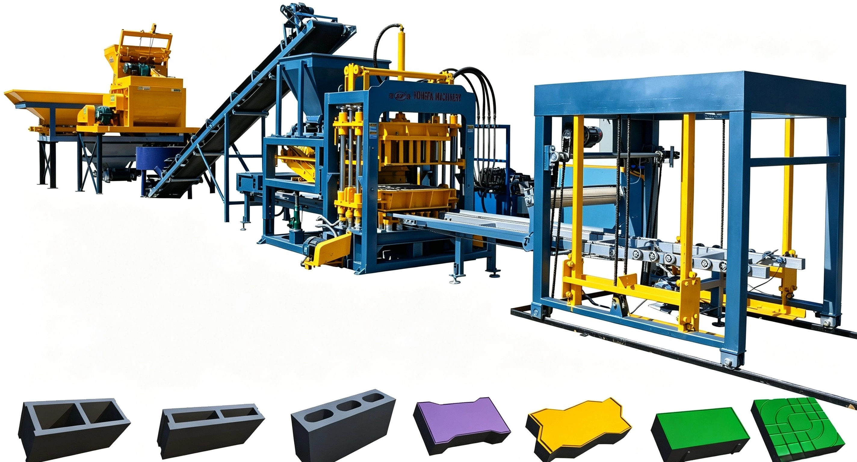 QT6-15 Automatic Concrete Brick Making Machine | Hollow Brick Production Machinery for Block Factories, Engine as Core Component