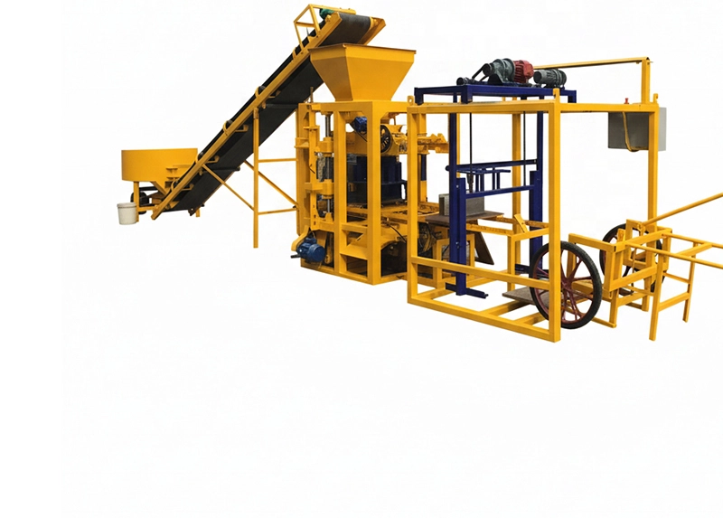QTJ4-26 High Quality German Tech Semi-automatic Concrete Block Making Machine For Africa Market