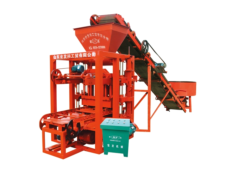 QT4-20C Semi-automatic Concrete Hollow Block Making Machine