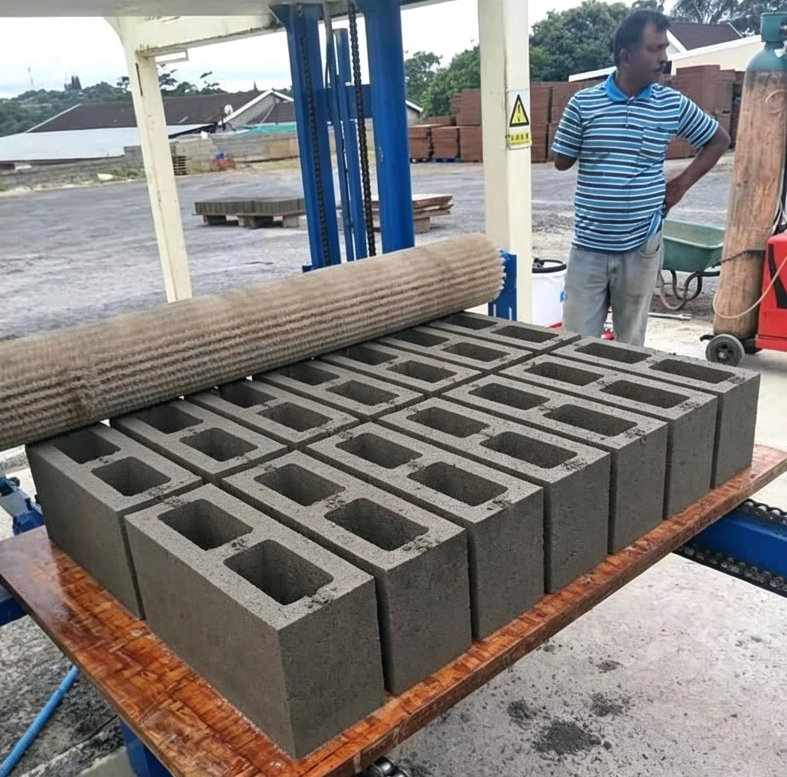 QT4‑26D Semi‑automatic Block Making Machine | Africa Brick Factory Project Case