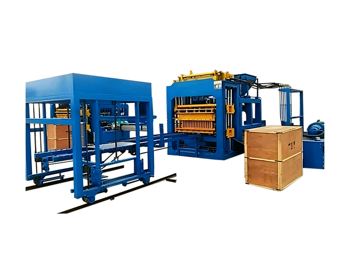 QT5‑15 Automatic Concrete Brick Making Machine | Vibration Molding with PLC‑Controlled Hydraulic Pump