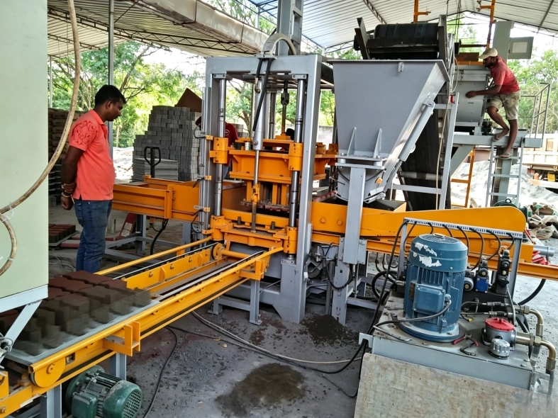 QT10‑15F Automatic Hydraulic Block Making Machine | Overseas Production Case