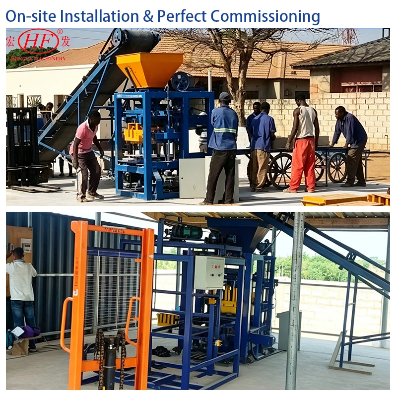QT4-25 Semi-automatic Concrete Hollow Block Machine | Low Cost Brick Making Machinery for Small Business Startups