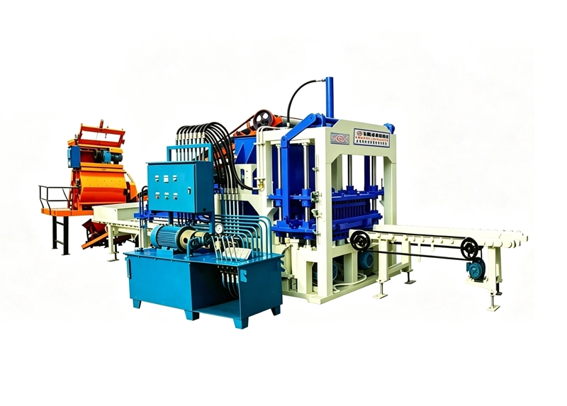 QT4-20C Semi-automatic Concrete Hollow Block Making Machine