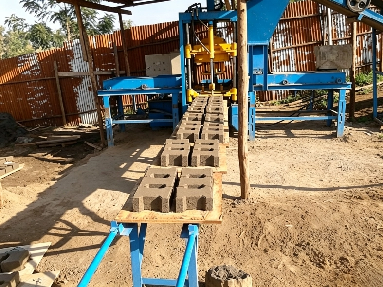QT4‑15S Fully Automatic Hydraulic Brick Making Machine | Africa Production Case Study