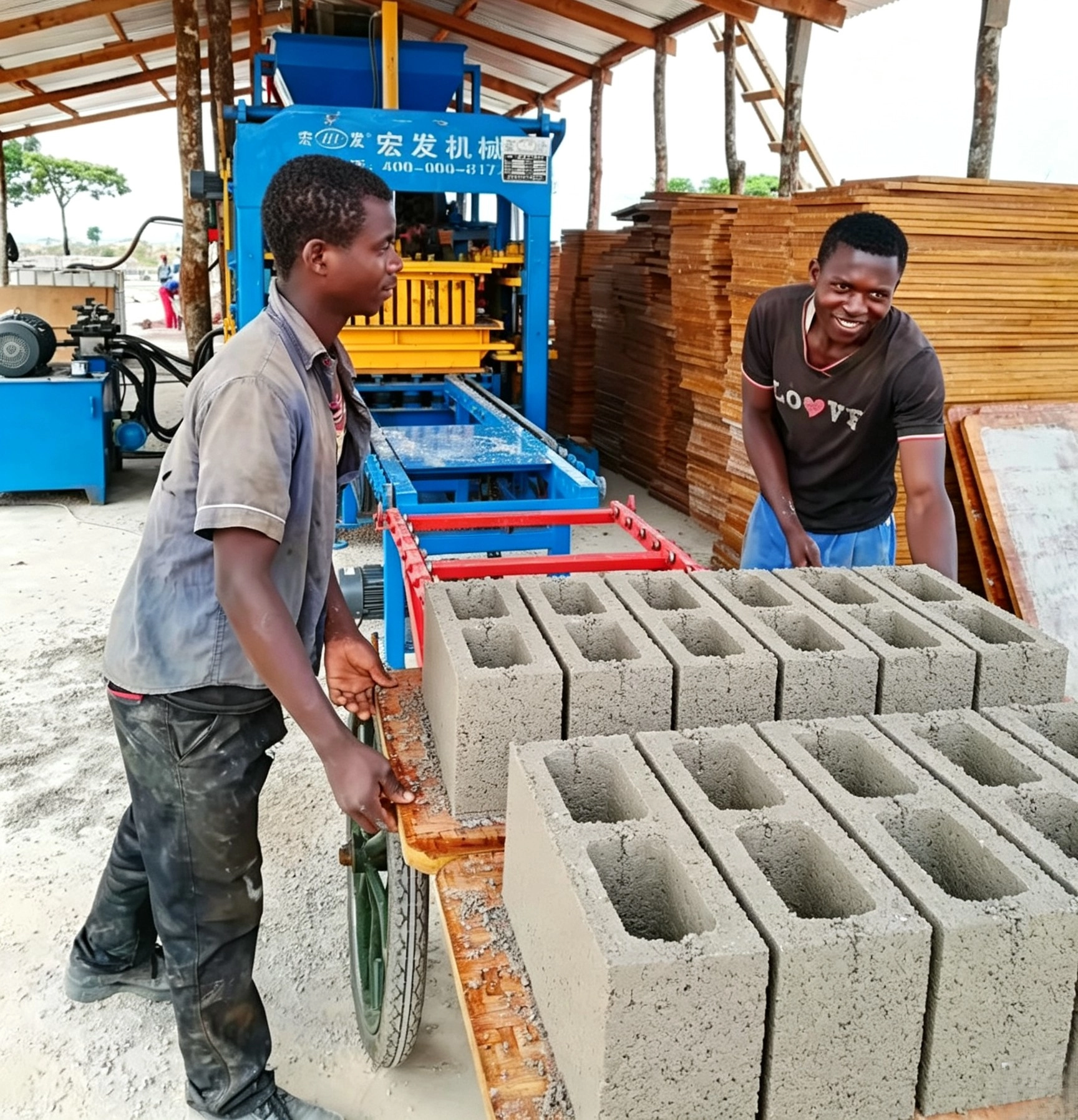 QT6‑15 Automatic Hydraulic Block Making Machine | Africa Production Case