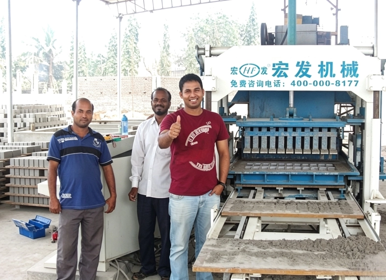 QT4-15C Fully Automatic Hydraulic Brick Forming Machine | South Asia Project Case Study