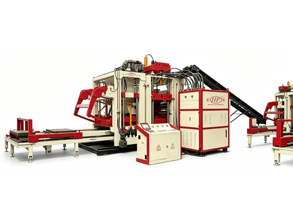 HF18 Pallet‑Free Automatic Brick Forming Machine | High‑Capacity Color Interlocking Paver Block Making Host