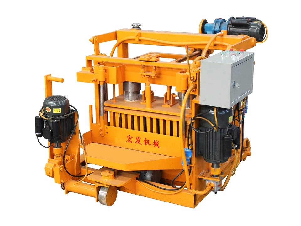 QMJ4-30 Semi-automatic No-pallet Egg Laying Concrete Block Making Machine