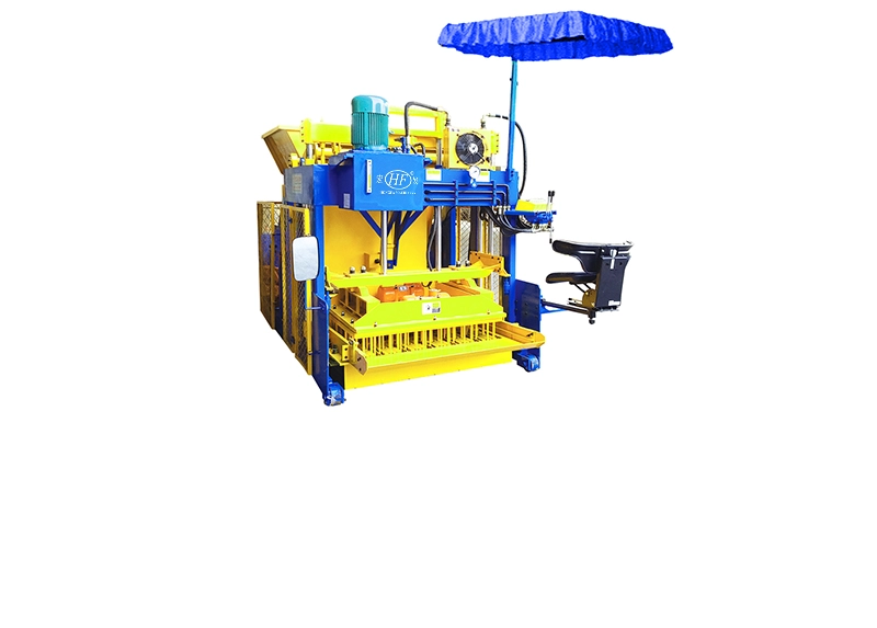 QMJ-12A Semi Automatic Hollow Block Machine | Mobile Pallet-Free Concrete Hollow Brick Production Equipment