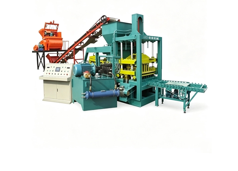 QT4‑15B Full‑automatic Hydraulic Paving Brick Machine | Multi‑functional Interlocking Paver, Grass Paver & Curb Stone Production Equipment