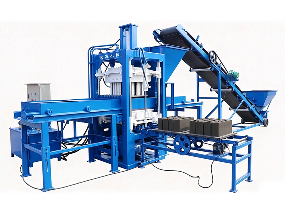 QT3-15 Automatic Construction Waste Recycling Brick Machine | Industrial Solid Waste Recycle Equipment