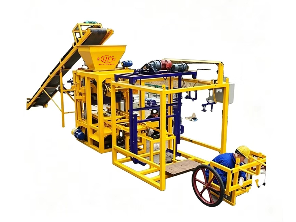 QTJ4-26 High Quality German Tech Semi-automatic Concrete Block Making Machine