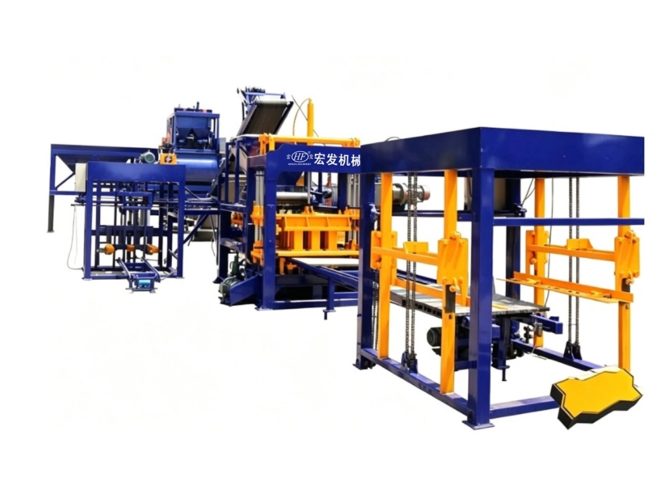 QT6-15 Automatic Concrete Brick Making Machine | Hollow Brick Production Machinery for Block Factories, Engine as Core Component