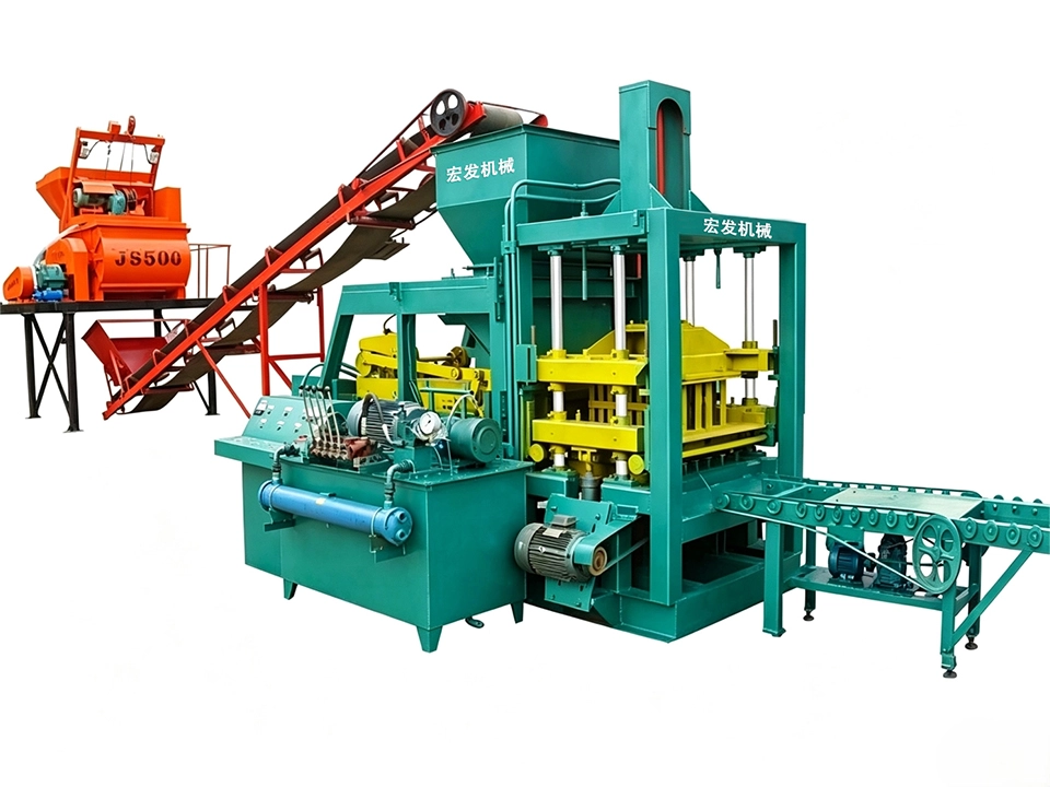 QT4‑20C Concrete Paver Block Forming Host | Semi‑Automatic Hydraulic Paving Brick Making Machine