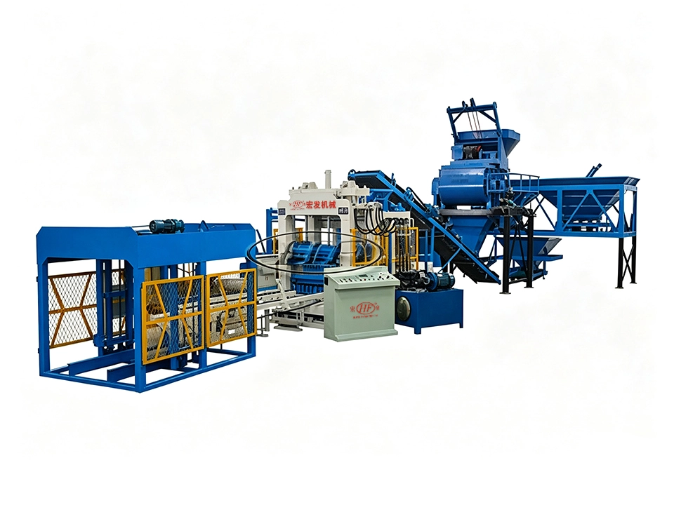 QT8‑15 Large‑size Automatic Construction‑debris Recycling Brick‑making Equipment for Tailings & Residue Valorization
