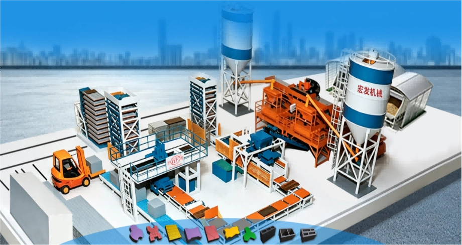 Model‑18 Brazil Turn‑key Automatic Block‑plant Solution | Hongfa Machinery