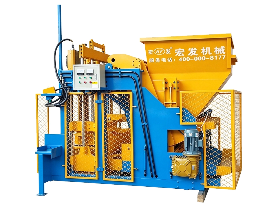 QMJ-12A Semi Automatic Hollow Block Machine | Mobile Pallet-Free Concrete Hollow Brick Production Equipment