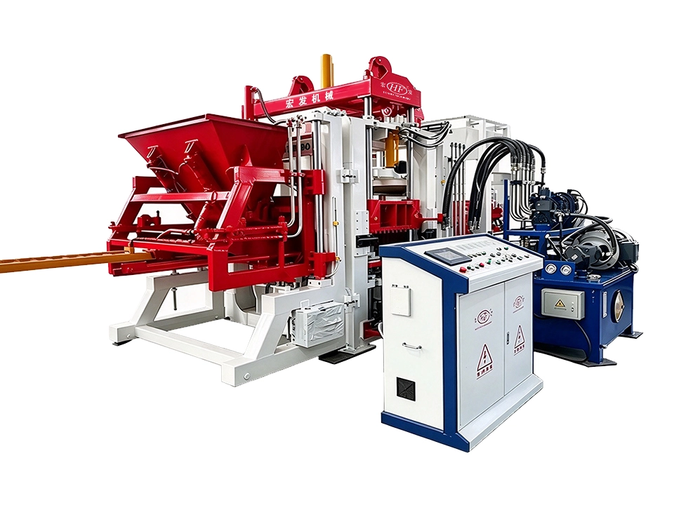 QT10-15 Full Automatic Concrete Brick Making Machine