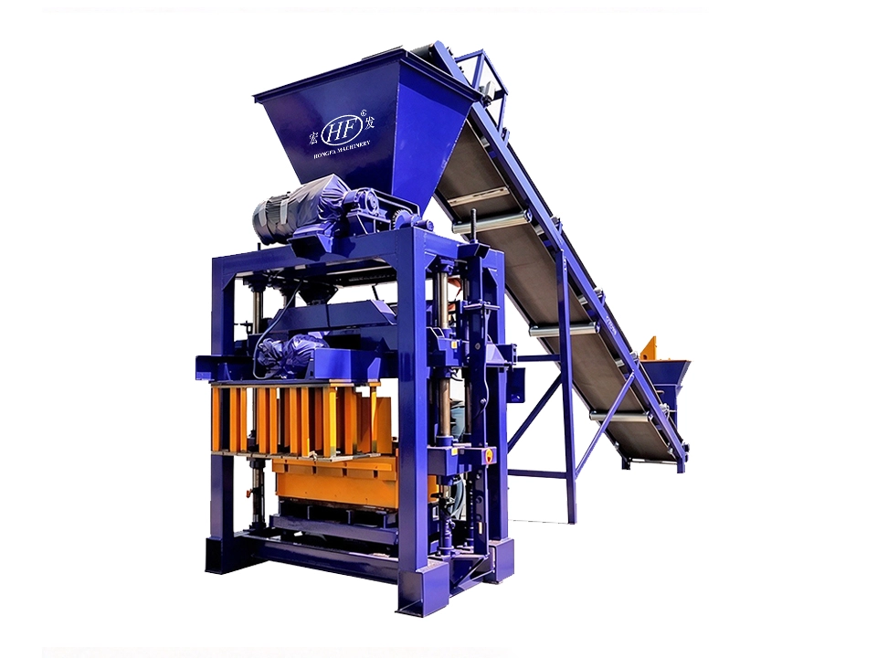 QTJ4‑35B2 Semi‑automatic Paver Block Making Machine | Small Permeable & Interlocking Slope Block Production Equipment