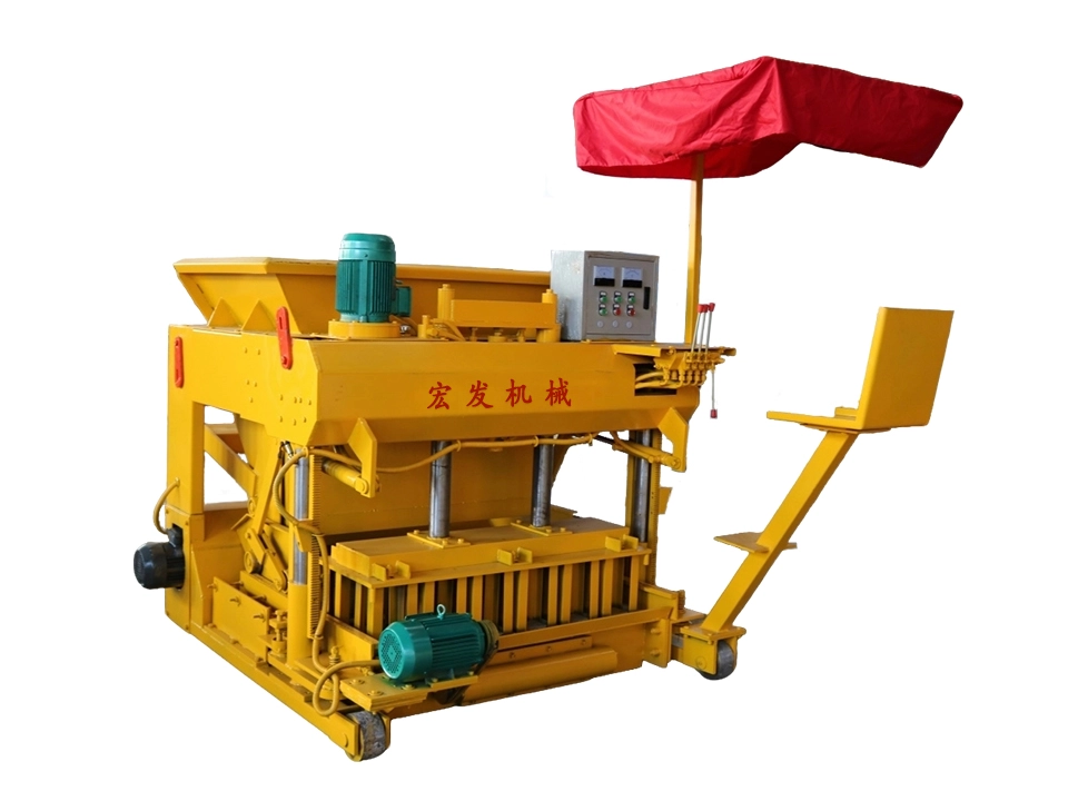 QMJ‑6A Mobile Mould‑vibration Hollow Block Machine | High‑output Concrete Hollow Block Production Equipment