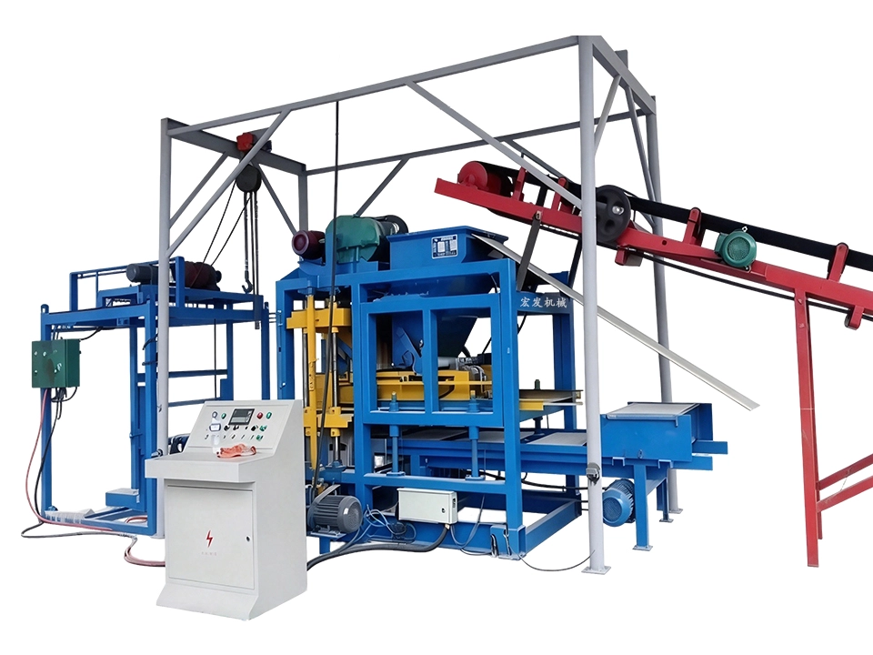 QT4‑25C Semi Automatic Concrete Block Making Machine