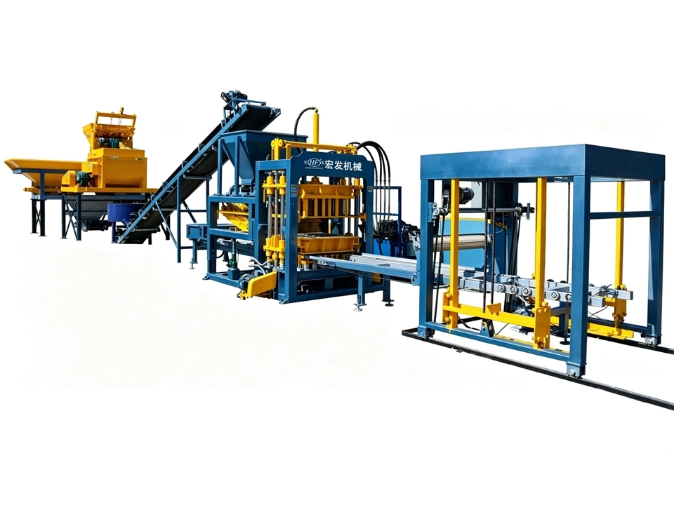 QT6-15 Automatic Concrete Brick Making Machine | Hollow Brick Production Machinery for Block Factories, Engine as Core Component