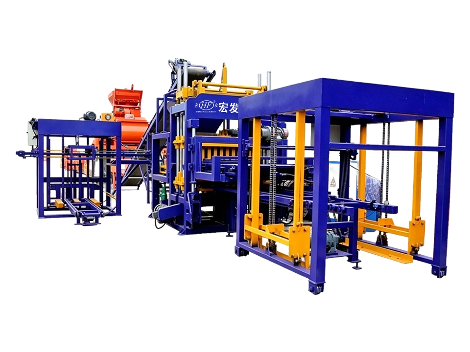 QT5‑15 Automatic Concrete Solid Brick Making Machine | High-Pressure Vibration Molding For Large Output Standard Solid Bricks