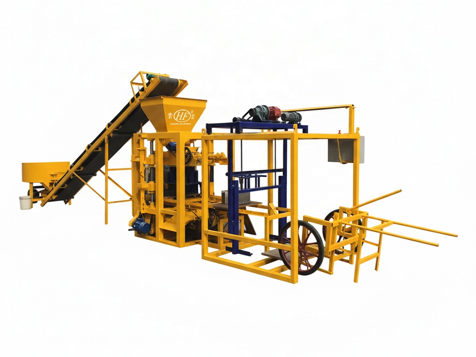 QTJ4‑26D Semi‑automatic Concrete Solid Block Machine | High‑capacity Standard Solid Brick Production Equipment