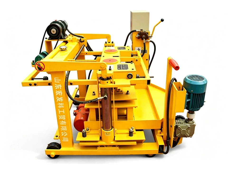 QMJ‑4A Mobile Hydraulic Block Making Machine | Pallet‑free Egg‑layer Small Hollow Block Equipment