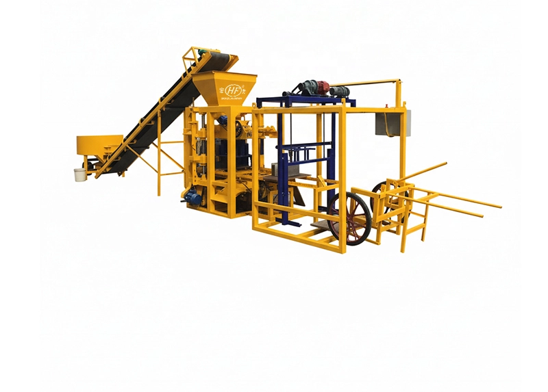 QT4‑26D Semi-automatic Concrete Block Making Machine | Efficient Solid Brick Production Equipment