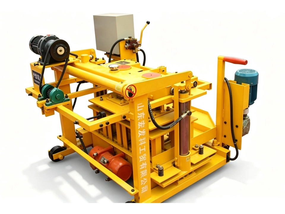 QMJ‑4A Mobile Hydraulic Block Making Machine | Pallet‑free Egg‑layer Small Hollow Block Equipment