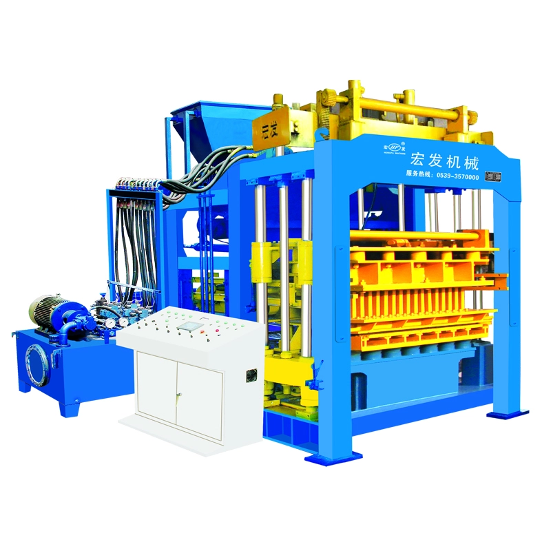 QT12-15 automatic concrete brick making machine in Turkish |  construction machinery