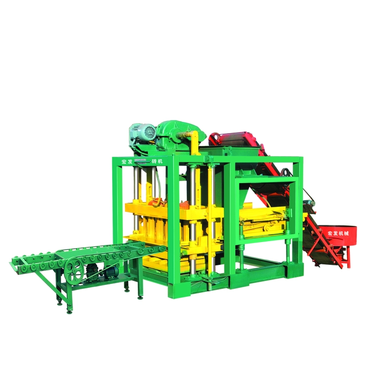 QT4-25 Semi-automatic Concrete Hollow Block Machine | Low Cost Brick Making Machinery for Small Business Startups