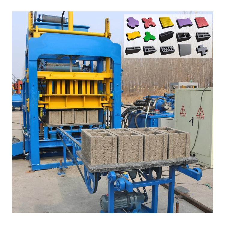 brick production of QT4-15S automatic concrete brick machine brick production of QT4-15S automatic concrete brick machine