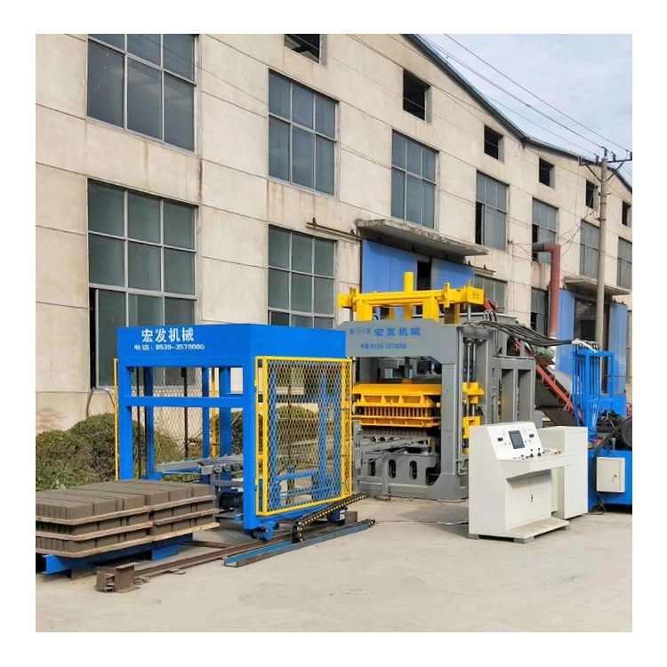complete production line of QT10-15 automatic concrete brick machine