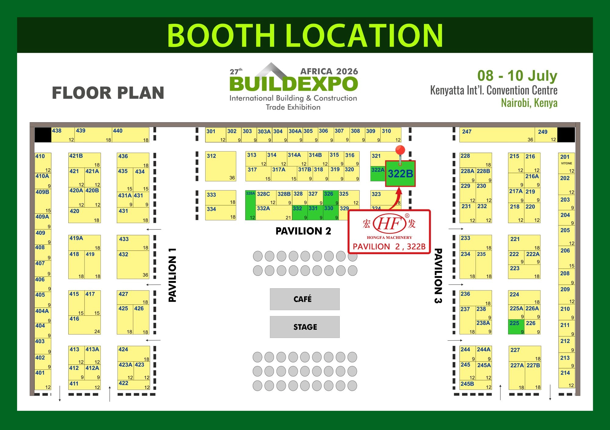 Booth Number of Africa BuildExpo 2026 Booth Number of Africa BuildExpo 2026