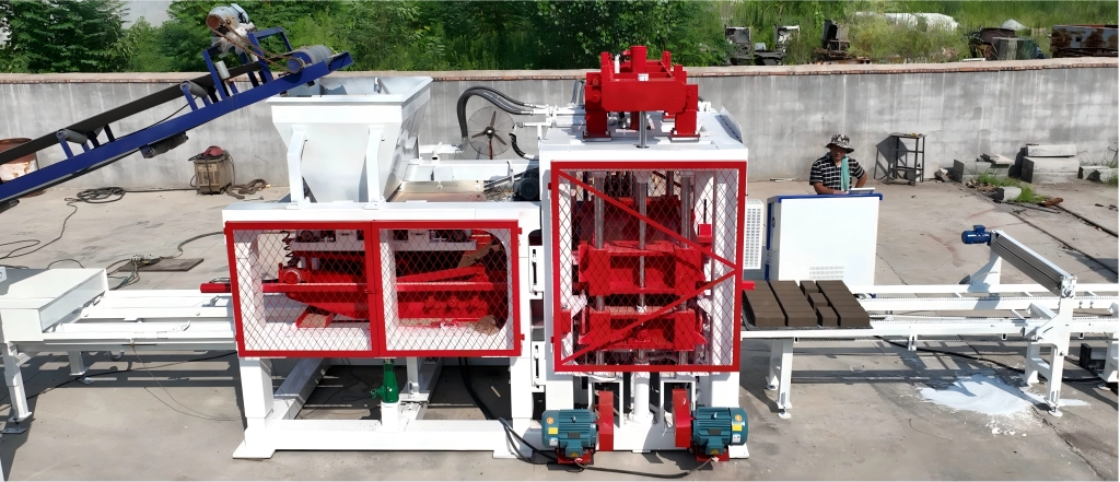 Full Automatic Cement Block Production Process With Curing Racks