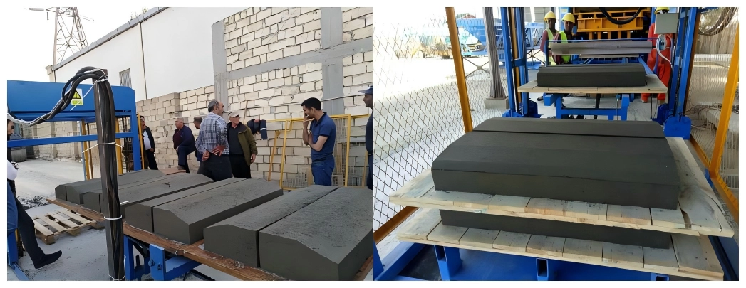 QT10‑15 Fully‑Automatic Block Making Machine for Curbstone Production QT10‑15 Fully‑Automatic Block Making Machine for Curbstone Production