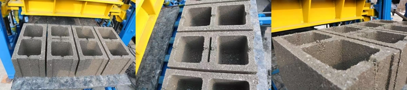 brick production of QT4-15S concrete  hollow brick making machine