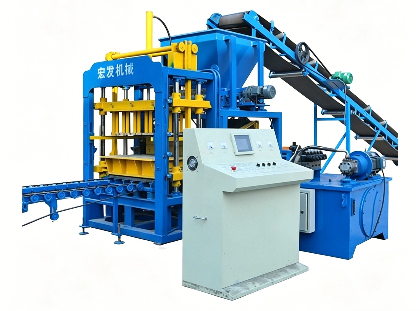 QT4‑15S Fully‑Automatic Concrete Solid Brick Machine | Compact Pallet Production Line for Solid Bricks & Color Pavers