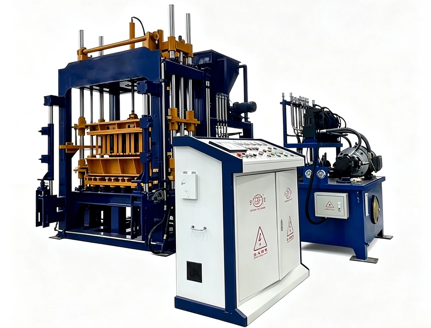 QT5‑15 Concrete Hollow Brick and Paving Brick Making Machine 
